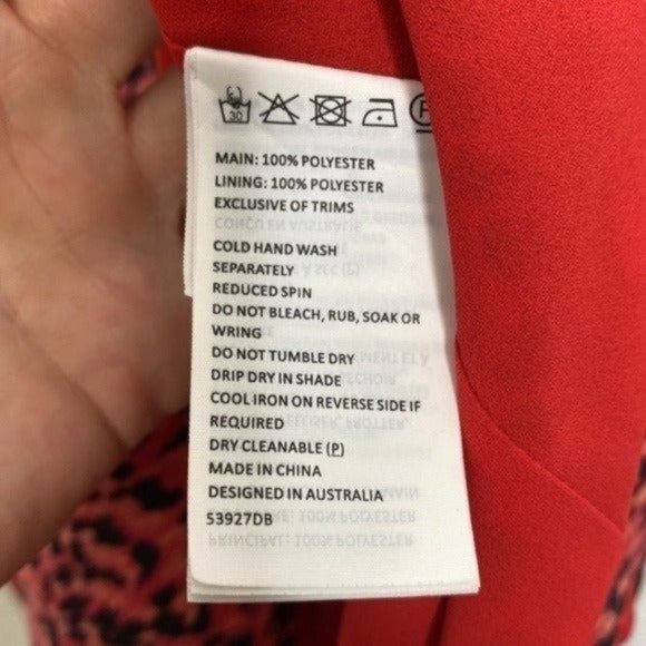 Bardot Lexi Red Leopard Midi Dress - Picture 5 of 6